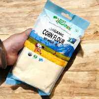 [ Date 07.2026] Bột bắp hữu cơ Just Organik Organic Corn Flour nhập khẩu Ấn Độ làm bánh 500gr