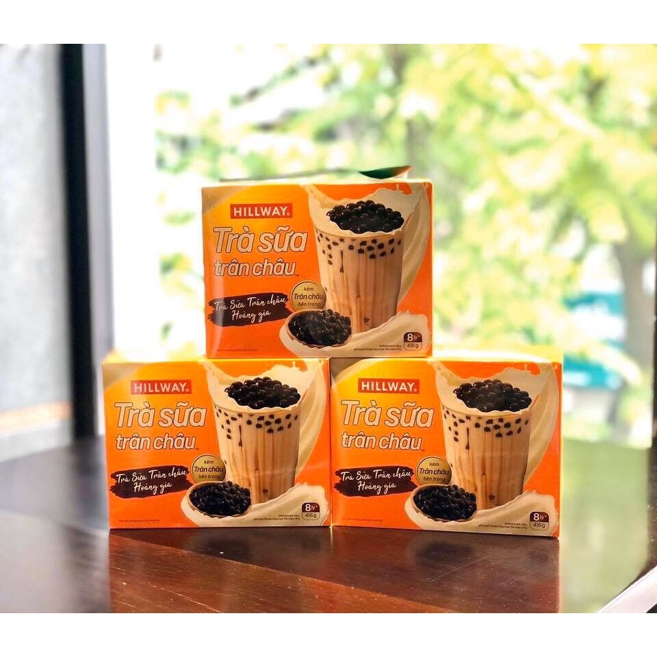 Hộp Trà Sữa Trân Châu Hillway 416g (8 Gói)
