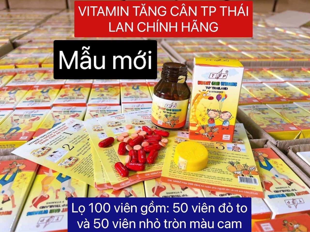 Vitamin tăng cân TP thái lan 100 viên chính hãng