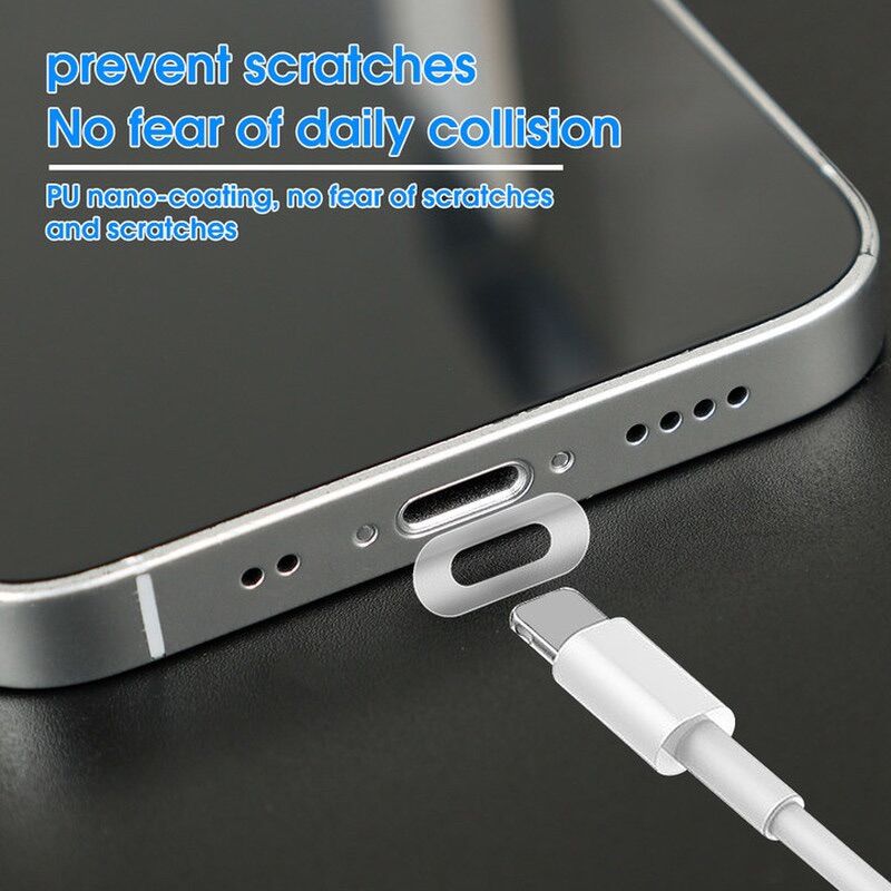 🌸 miếng dán chống trầy cho cổng sạc ip và android type-c