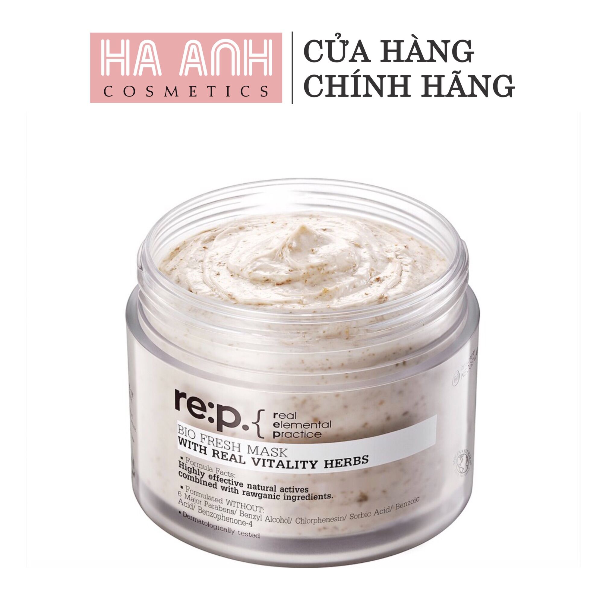 Mặt Nạ Đất Sét Hoa Hồng Se Khít Lỗ Chân Lông Dưỡng Sáng Và Đều Màu Da Re:p Bio Fresh Mask With Real Vitality Herbs 130G