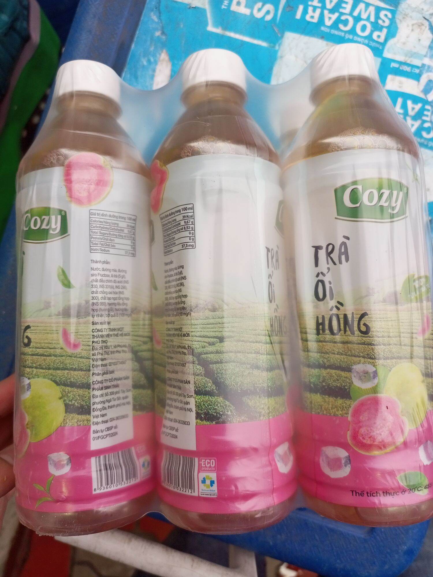 COMBO 4 Chai Trà Cozy vị Tắc Mật Ong ( 4 Chai *445ml)