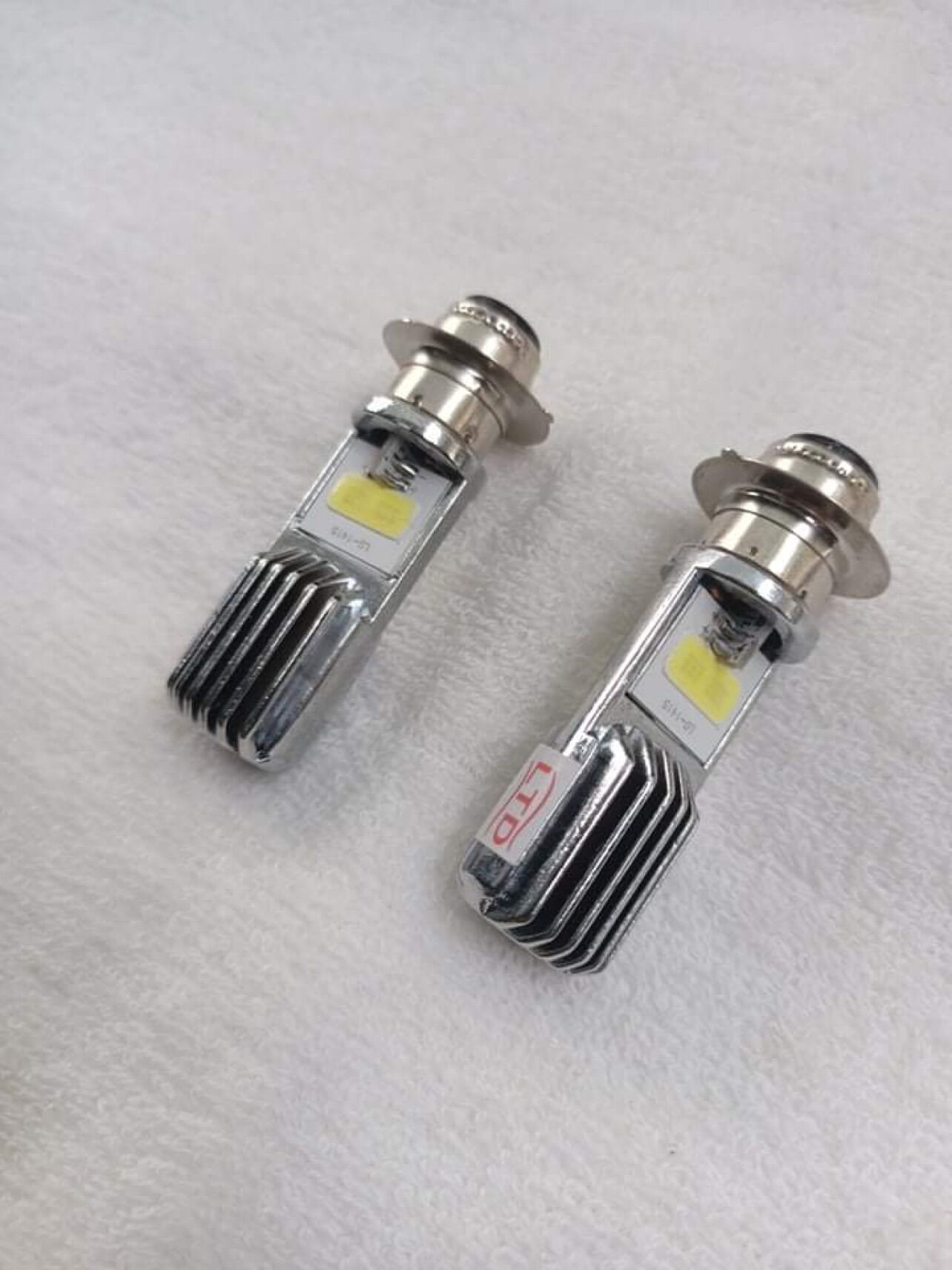 Đèn led 2 tim cao cấp cho xe wave 2 bóng siêu sáng - giá 1 đôi