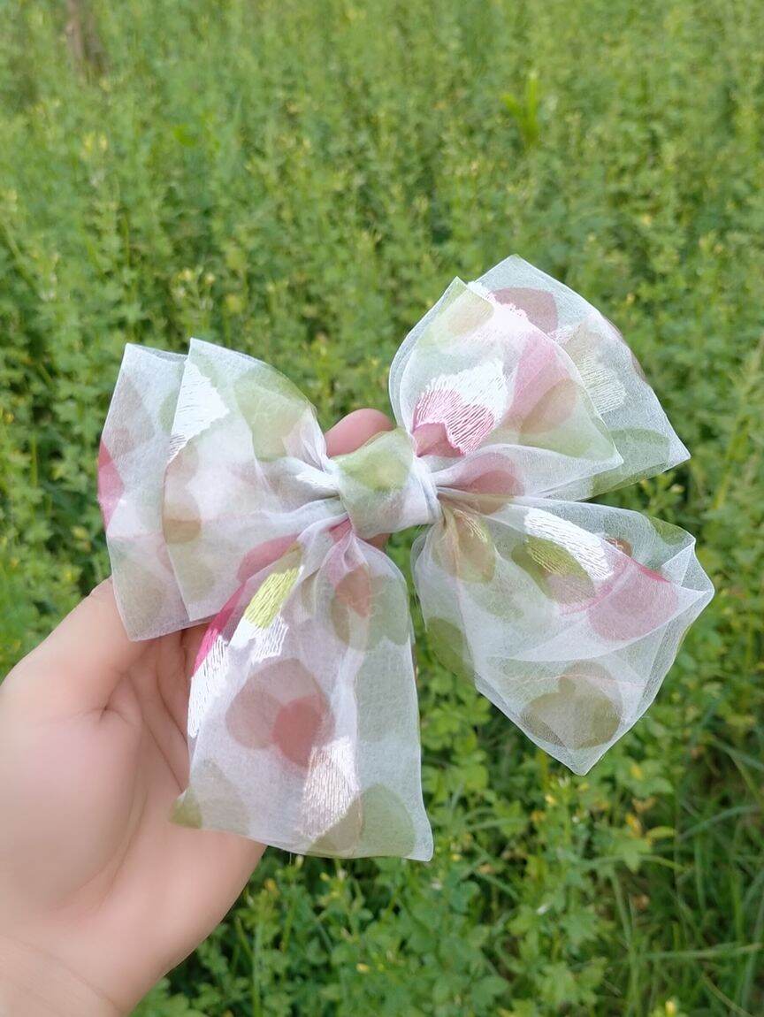 kẹp voan Nơ bướm 3 tầng