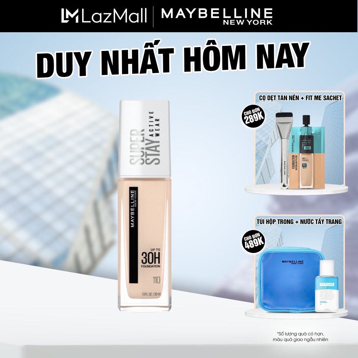 Kem Nền Che Khuyết Điểm 30H Lâu Trôi Che Phủ Cao SuperStay Full Coverage Foundation Maybelline New York 30ml