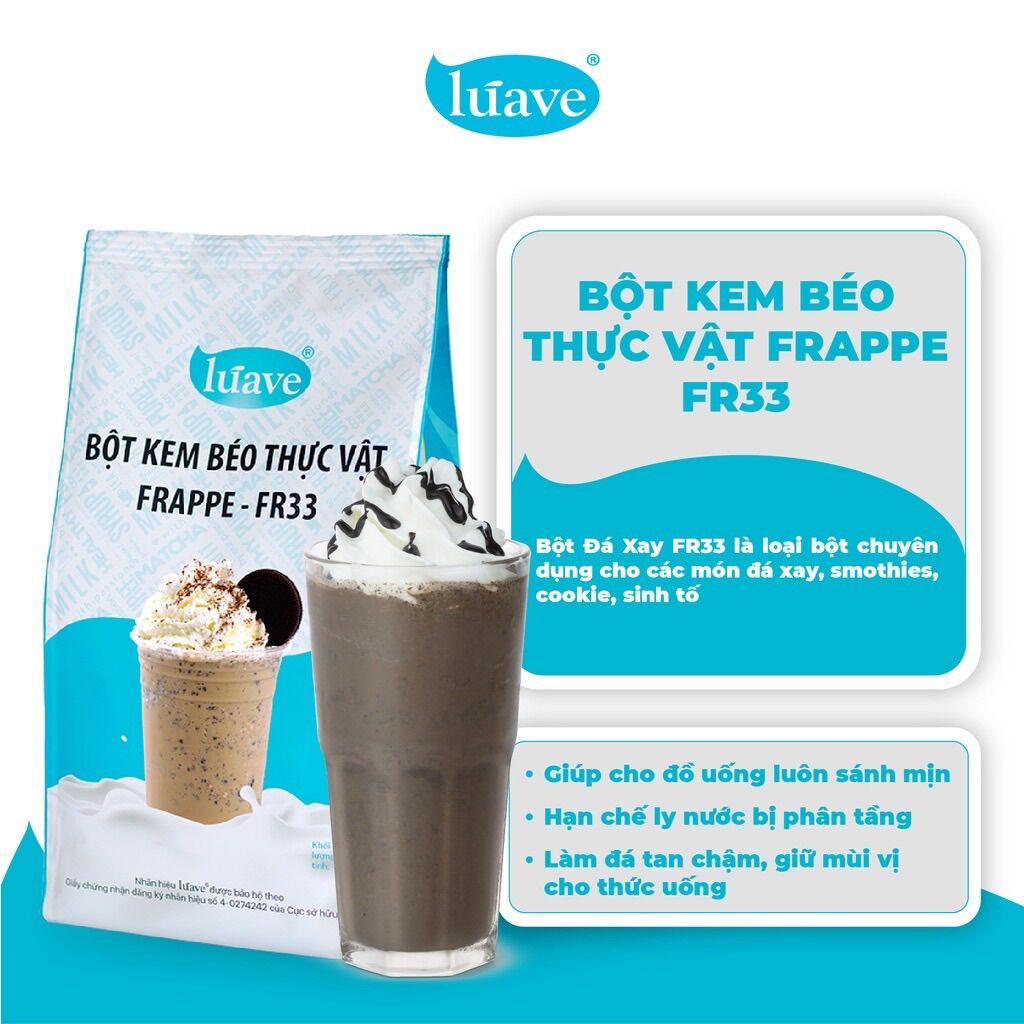 Bột kem béo thực vật Frappe chiết lẻ 100gr