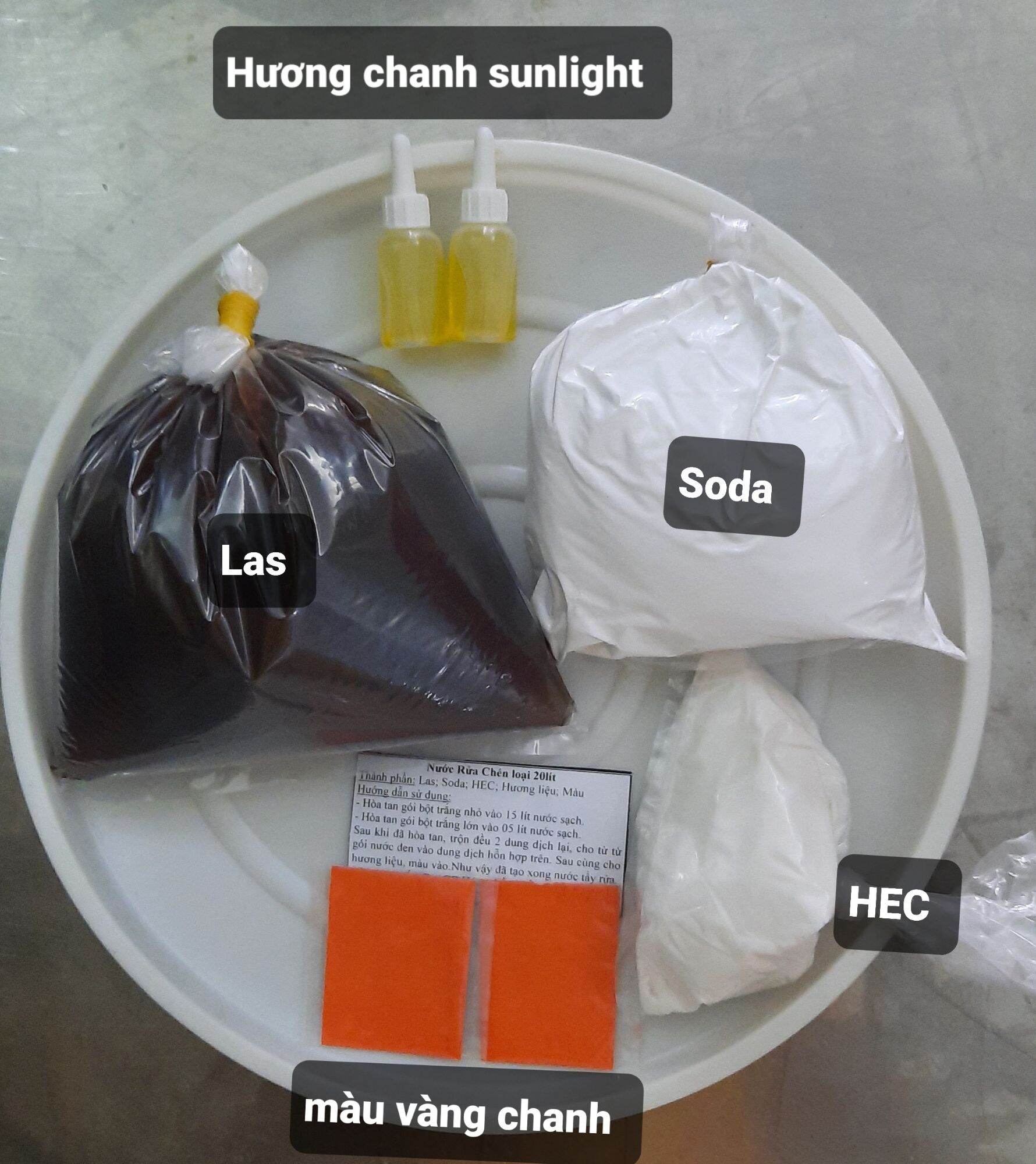 Hương chanh thêm pha nước rửa chén