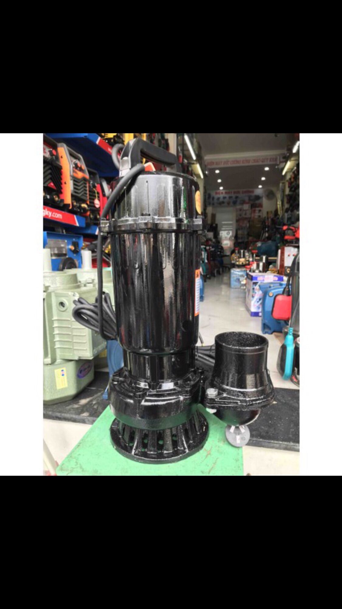 máy bơm tõm - bơm thả chìm hút bùn 1.500w  - huy viêt 1500w