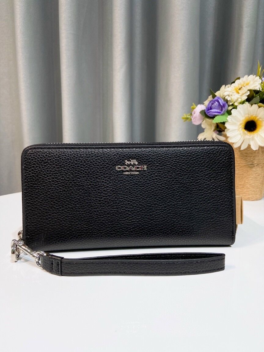Ví dàu móc tay Coach full box xịn sò