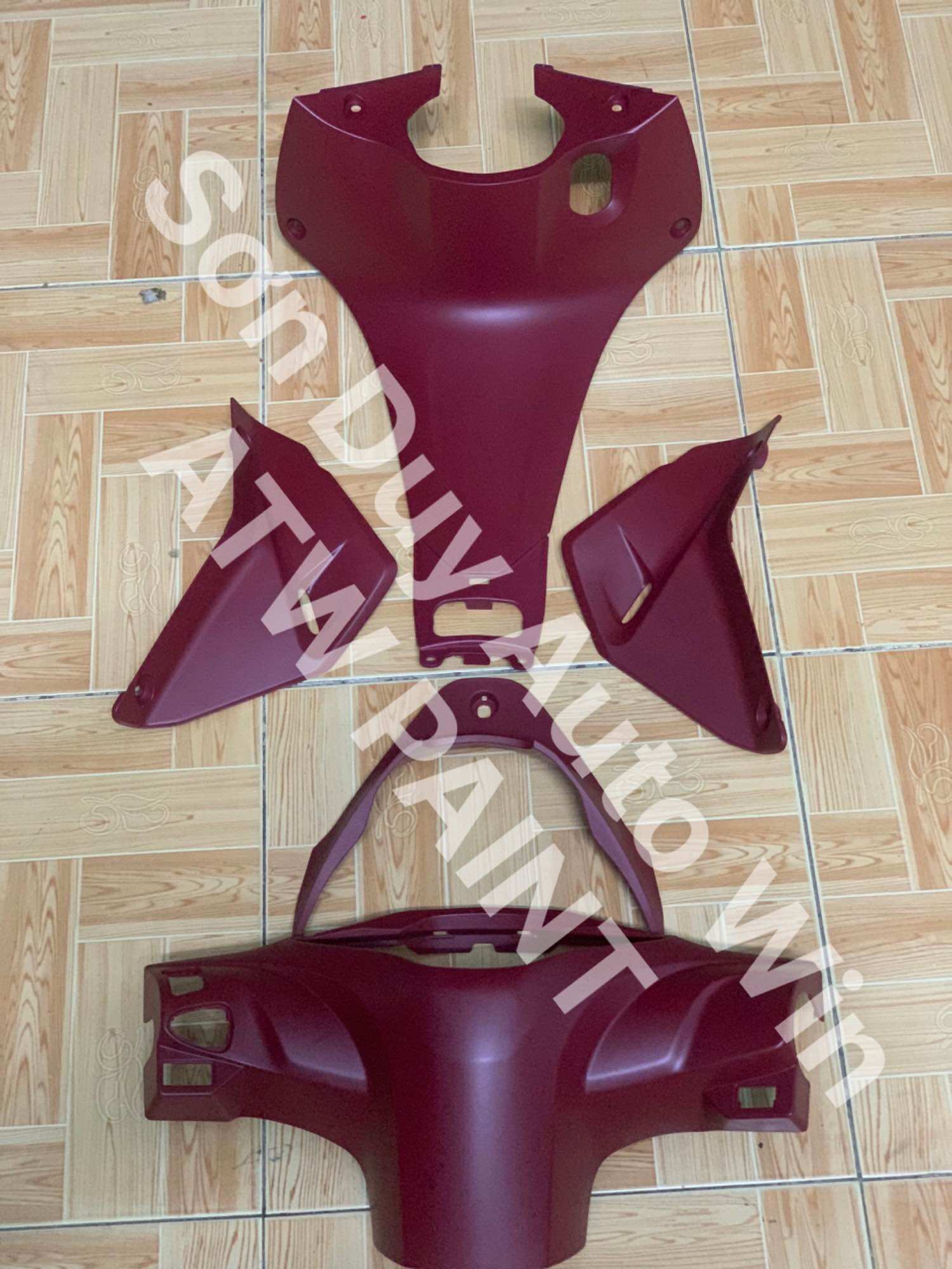 Sơn Màu Đỏ Mờ Nhựa Nhám Honda - Sơn 2K Mờ