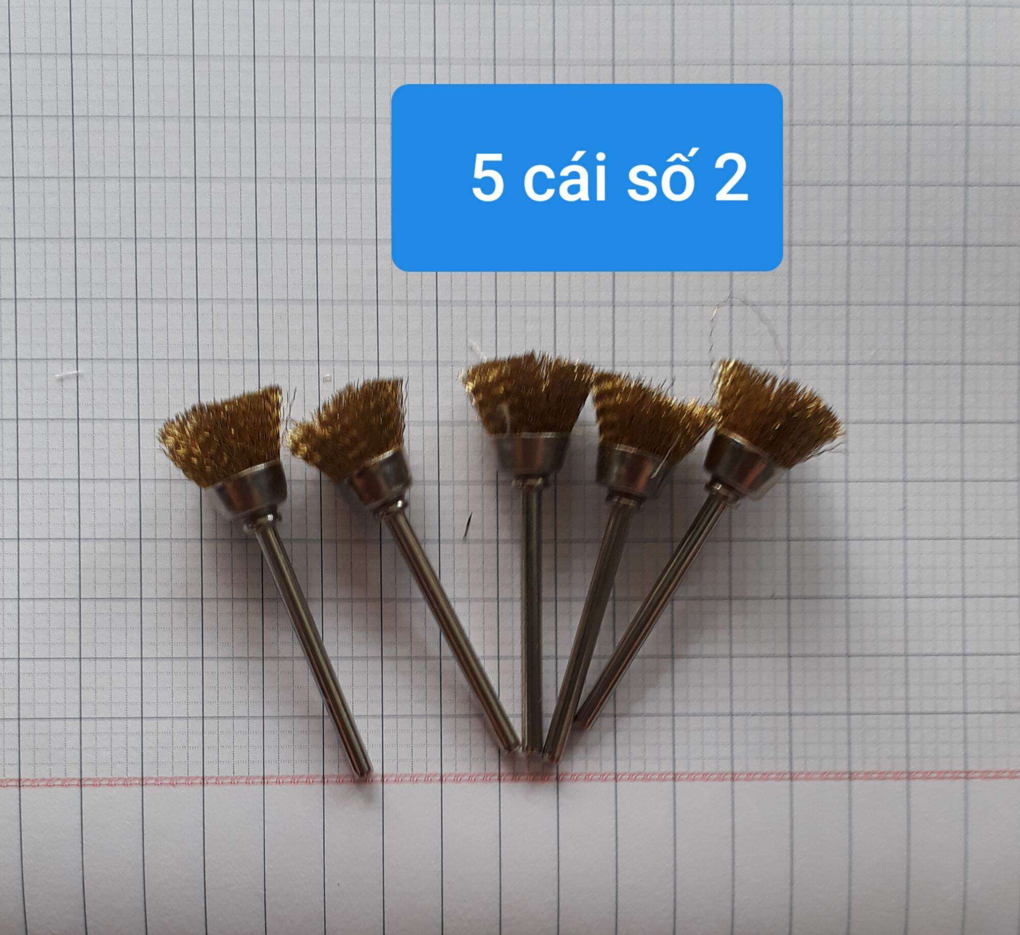 Chổi cước, vải đánh bóng, trục 3mm