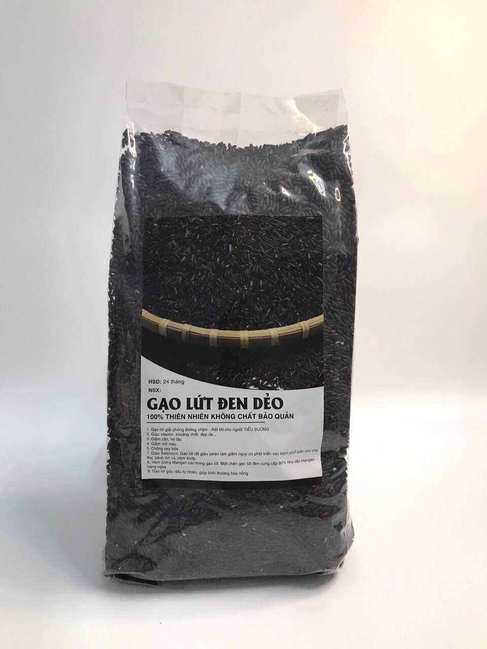 Gạo lứt đen dẻo 1kg