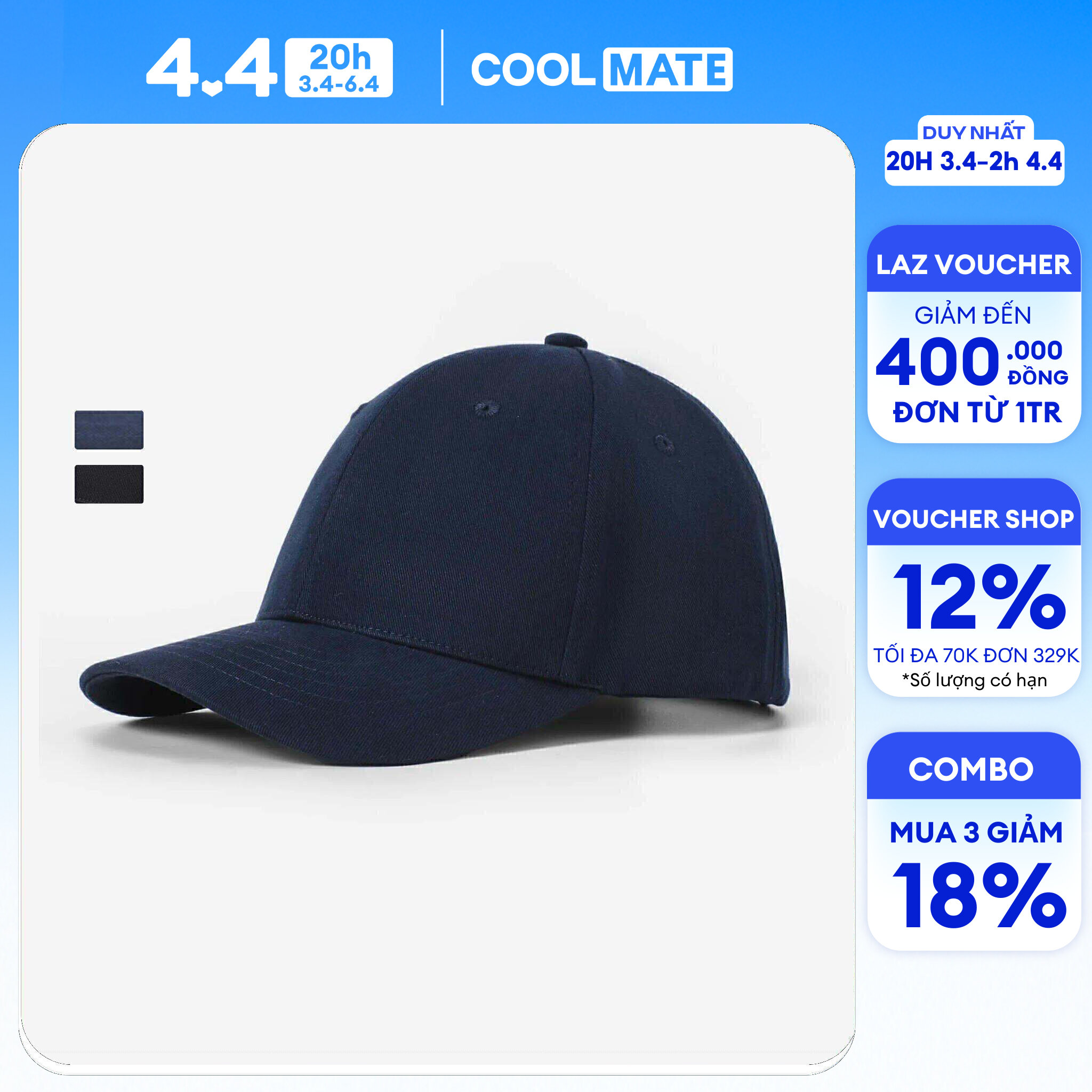 [GIÁ TỐT]Mũ Lưỡi Trai dáng thể thao - Coolmate
