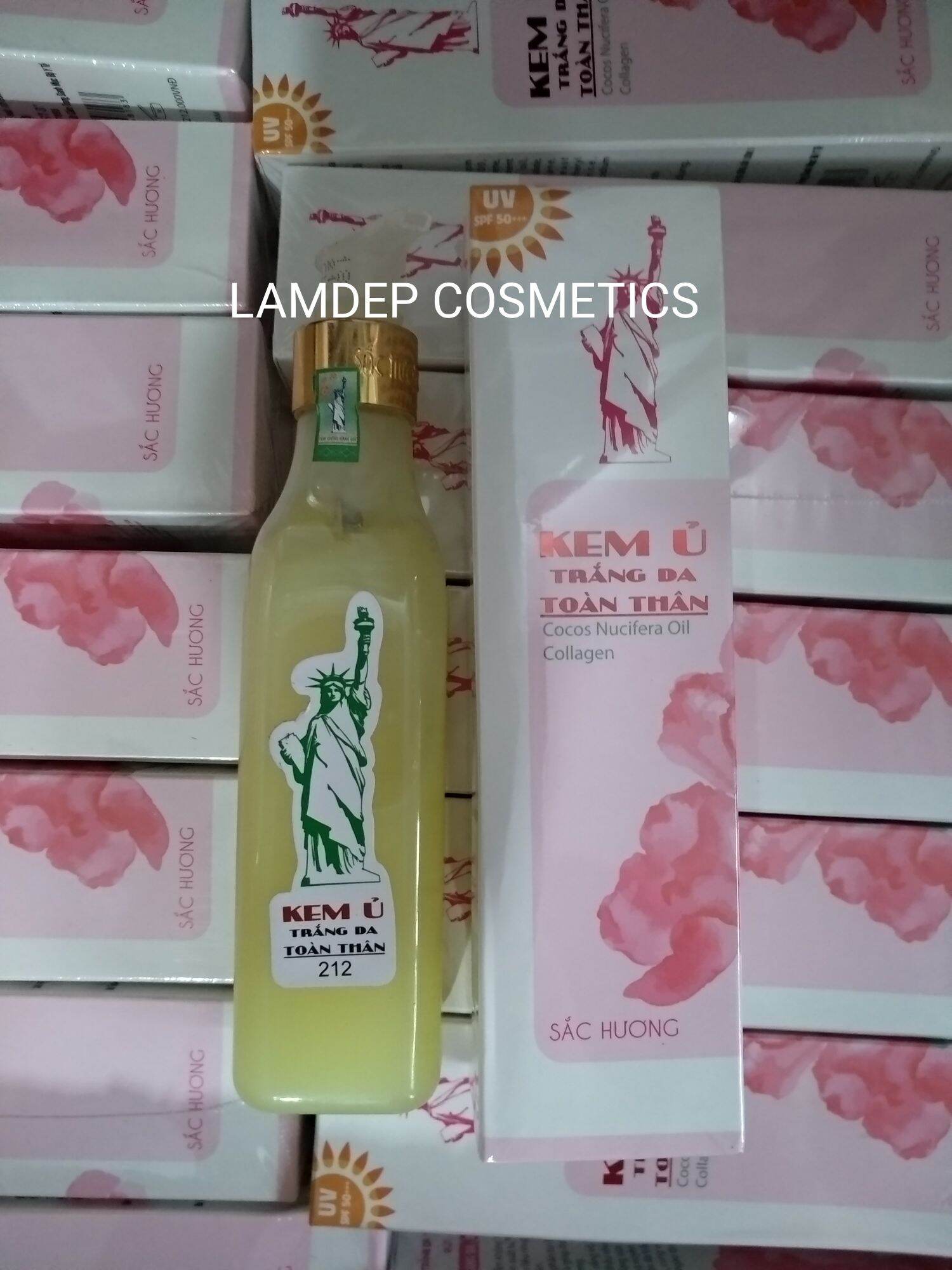 Kem ủ trắng da toàn thân sắc hương chính hãng mẫu mới 200ml