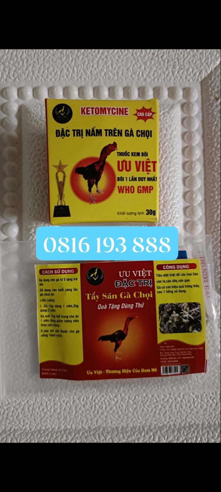 Thuốc trị mốc cho gà chọi gà đá ưu việt tặng 1 gói tẩy giun