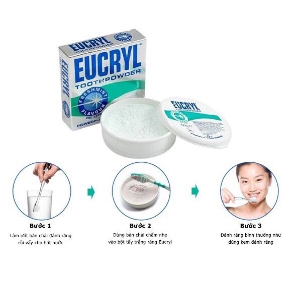 BỘT TRẮNG RĂNG EUCRYL HỘP 50g