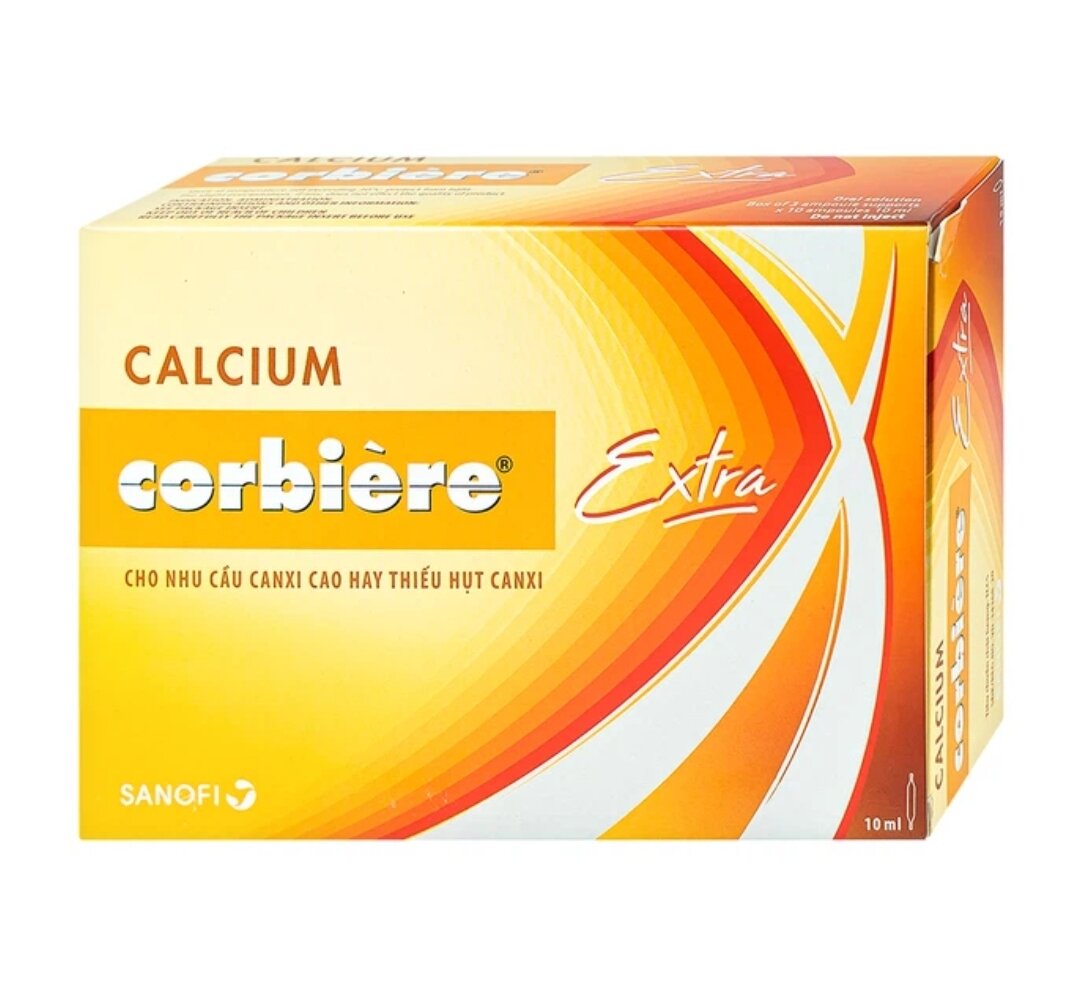 30 ống 10ml Calcium Corbiere Extra Sanofi