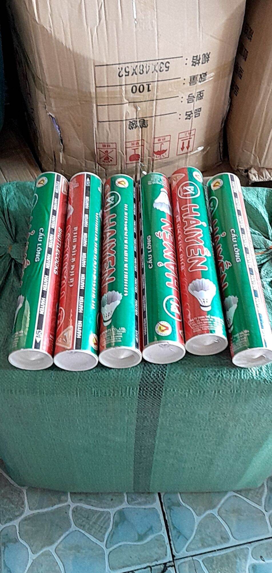 12 quả cầu lông đánh vợt