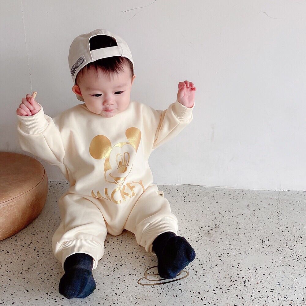 Body mickey chất cotton 4 chiều cho bé trai