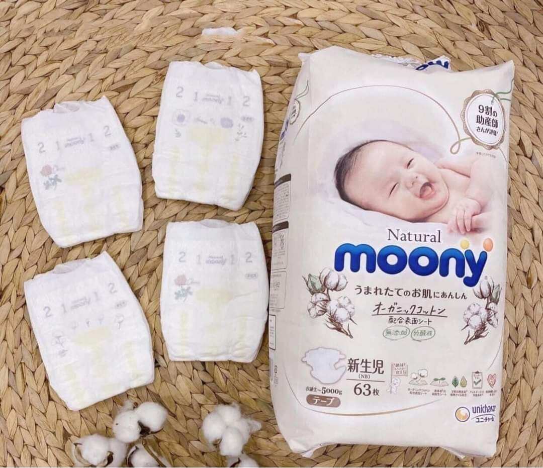 date t11/2024 Tã dán Moony Natural