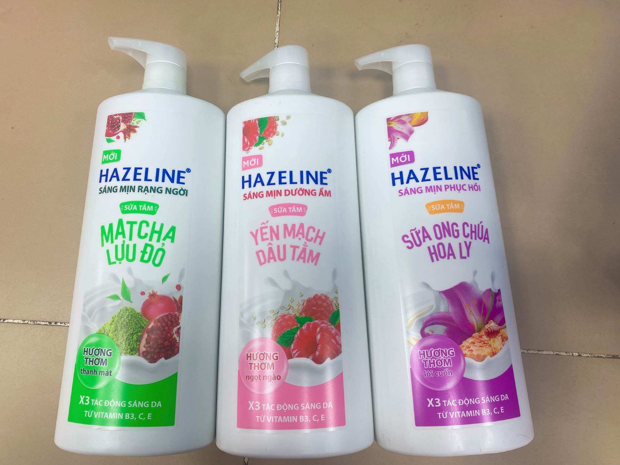 Sữa tắm dưỡng thể thiên nhiên trắng sáng da Hazeline 1kg