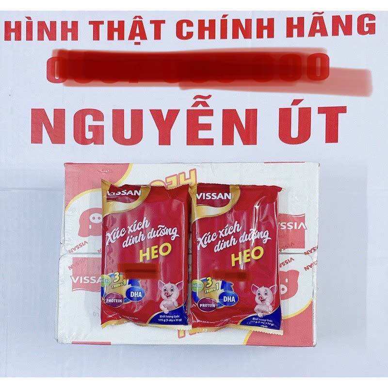 Xúc xích heo vissan 175g x 1 thùng 20 gói