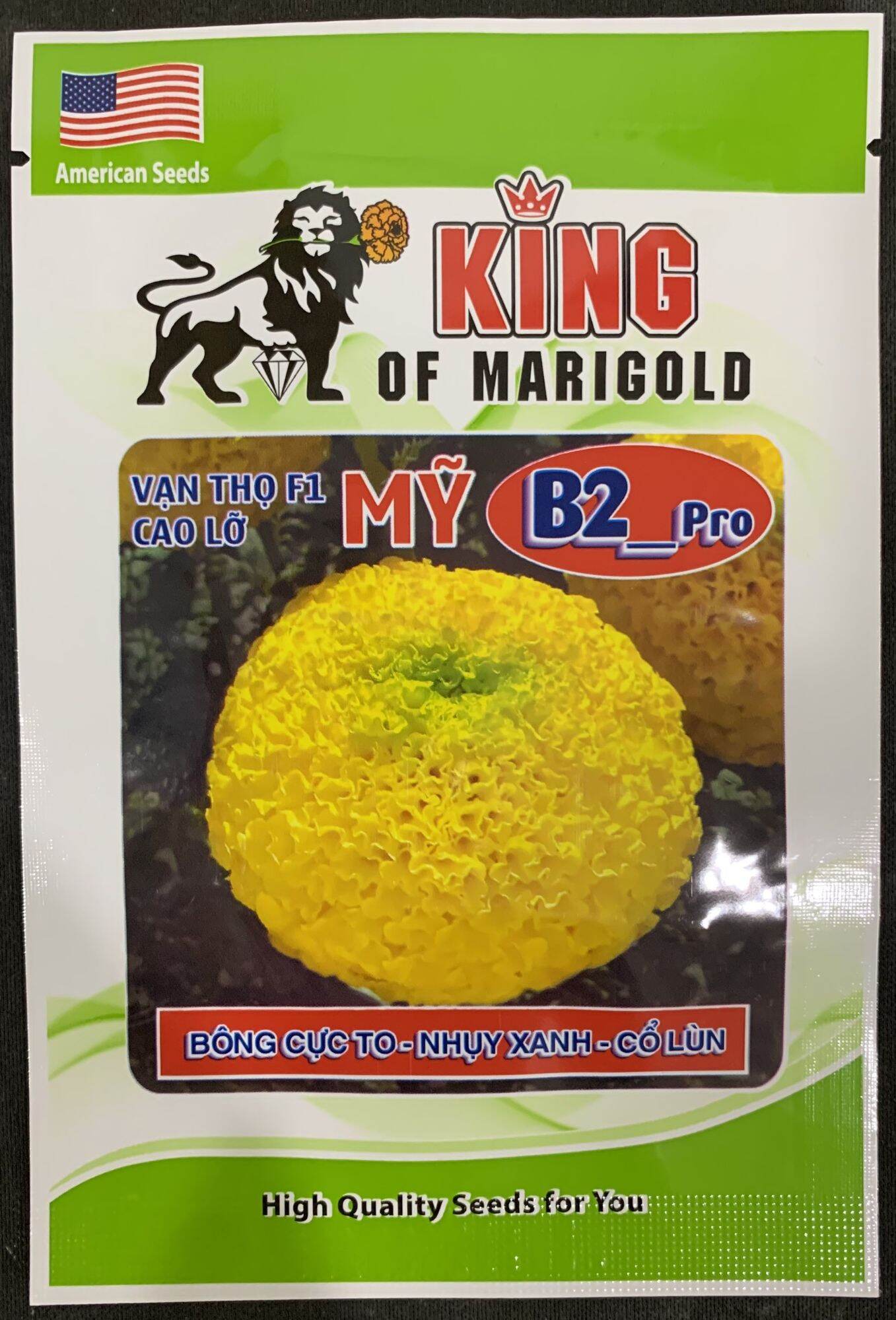 Hạt giống vạn thọ mỹ b2 king of marigold