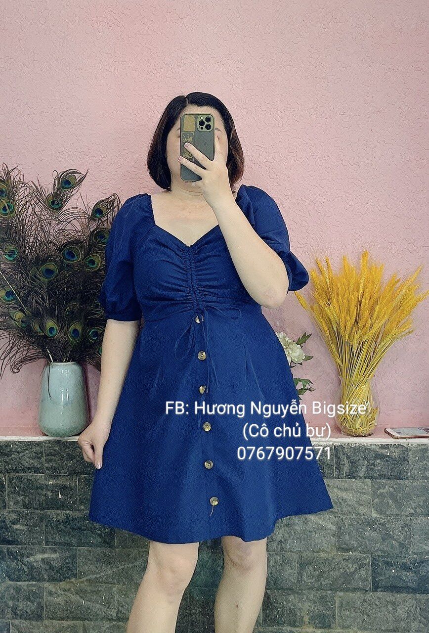 [Ảnh thật] 55-95kg Bigsize ĐẦM DÂY RÚT (MS1330)