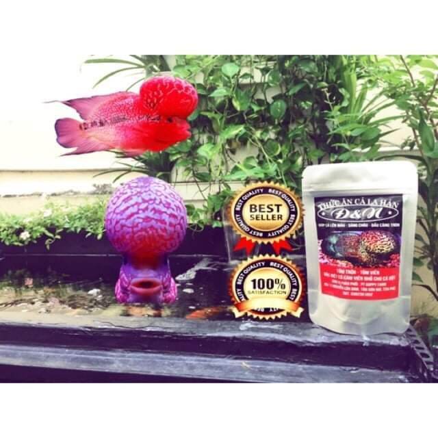 CÁM CÁ LA HÁN , THỨC ĂN CHO CÁ LA HÁN D & N TÚI 100G