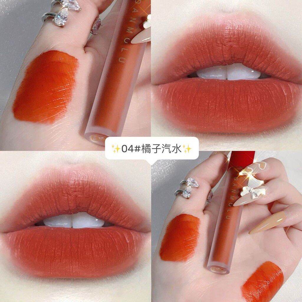 SET SON KEM LÌ 4 CÂY DANMOLU NẮP ĐỎ AUTH NỘI ĐỊA TRUNG