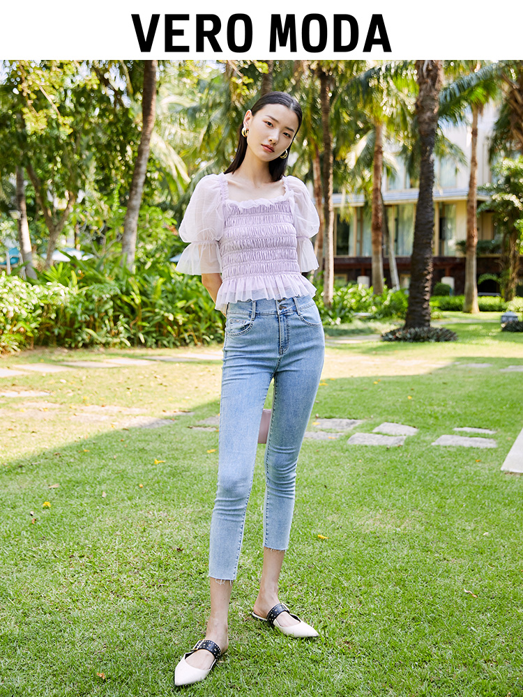 Áo tay bồng vero tím m