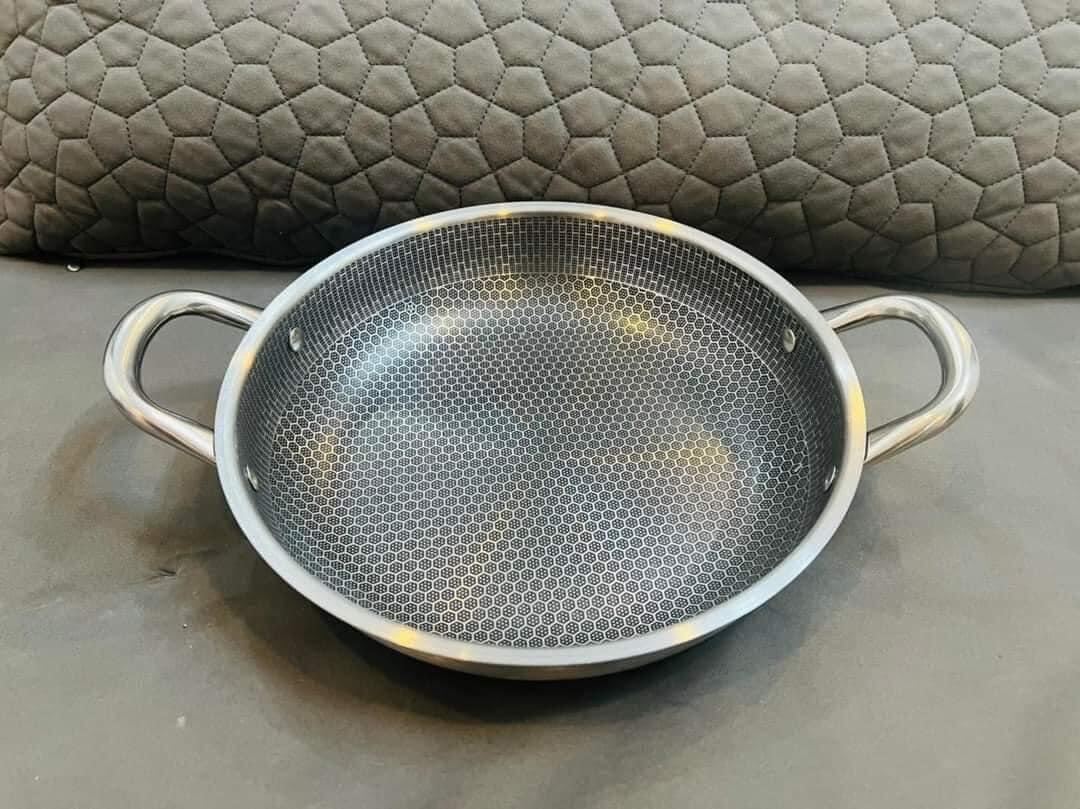 Chảo tổ ong 2 quai chống dính 28cm