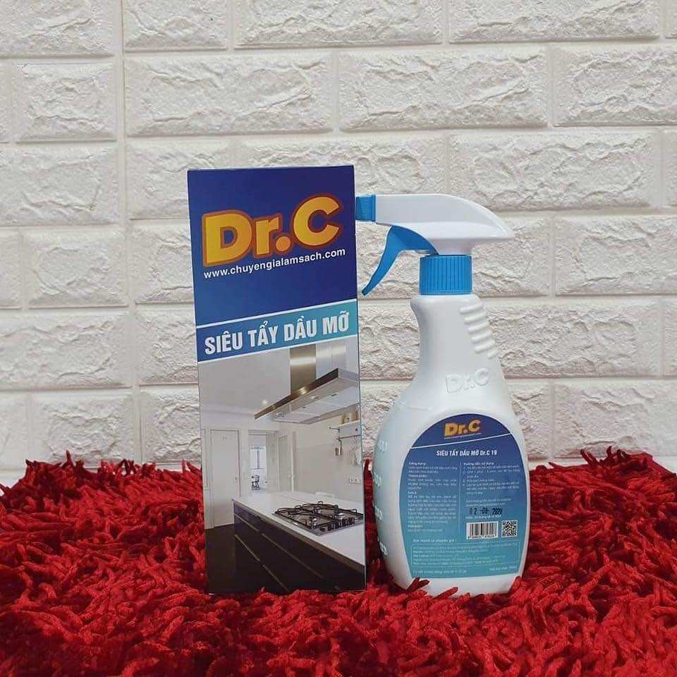 Siêu tẩy dầu mỡ dr.c - tẩy dầu mỡ nồi chảo, tẩy bếp gas, tẩy lưới hút mùi...