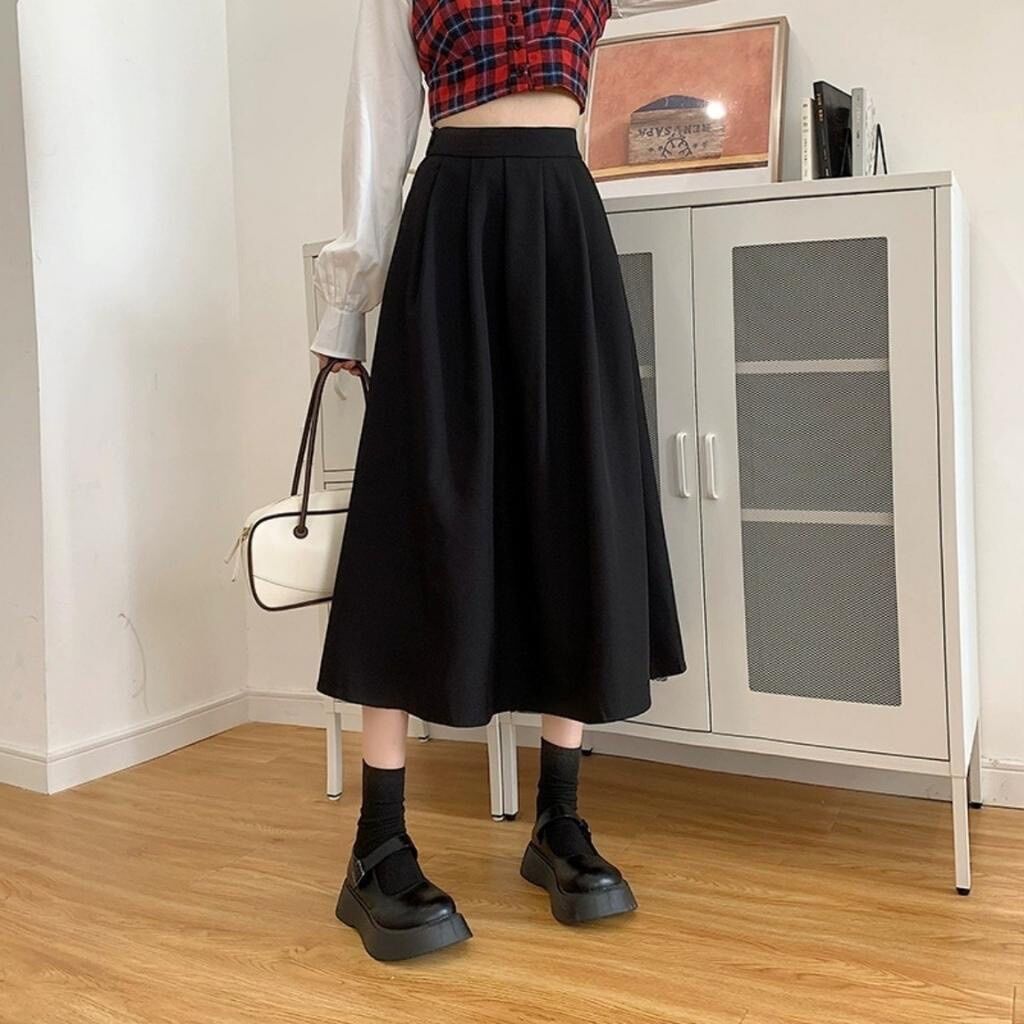 Chân Váy Xếp Ly Dáng Dài BASSIC CV58