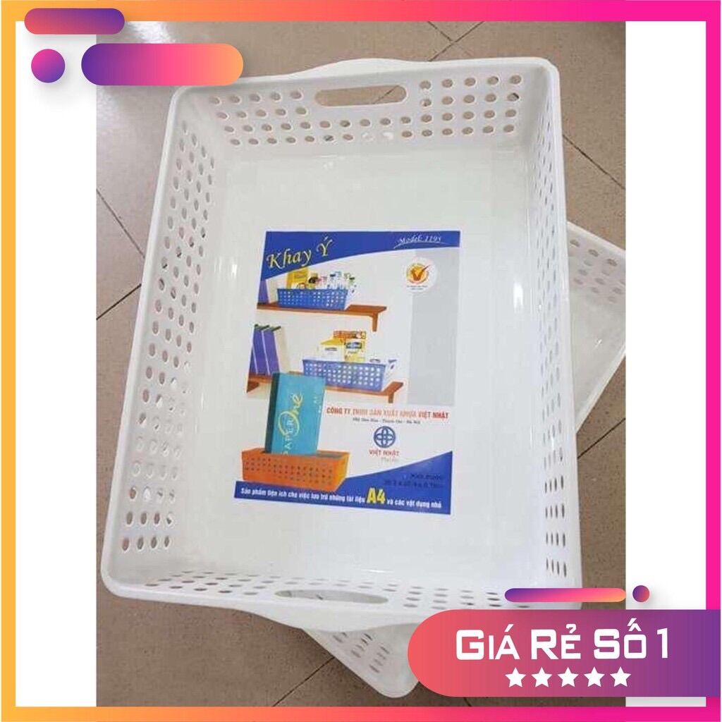 Khay rổ nhựa đựng đồ -khay ý a4