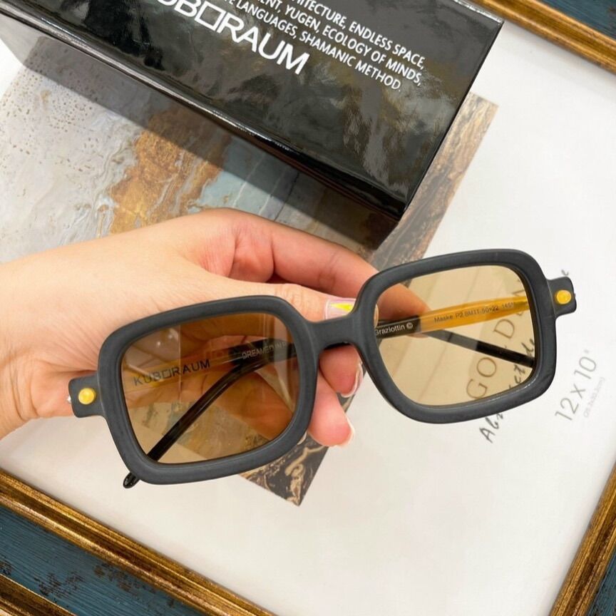 Kính Râm Unisex Kuboraum P2 2022 Fullbox Bảo hành 1 năm.Gọng kính cận dáng vuông Kuboraum
