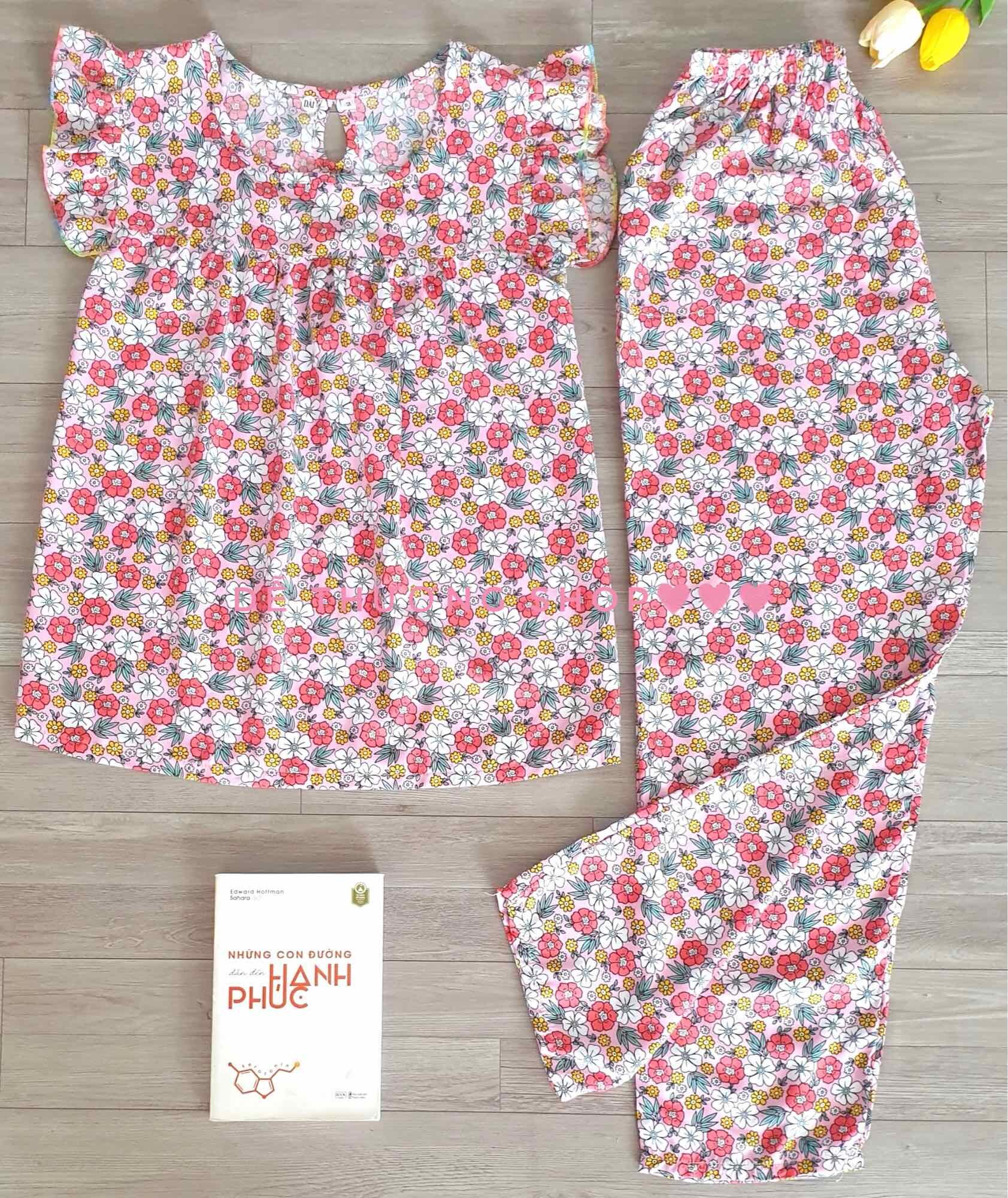 Bộ dài tole lanh mặc nhà size 5