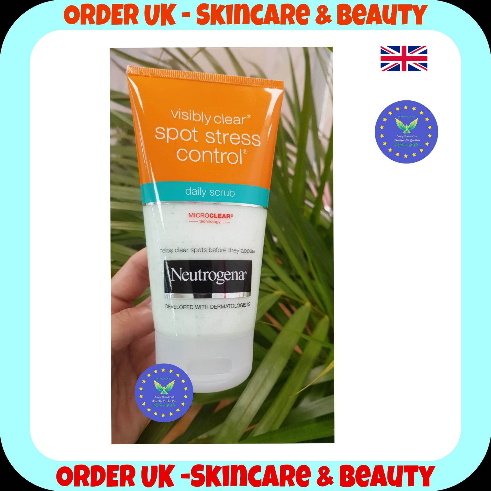 Neutrogena visibly clear spot stress control daily scrub