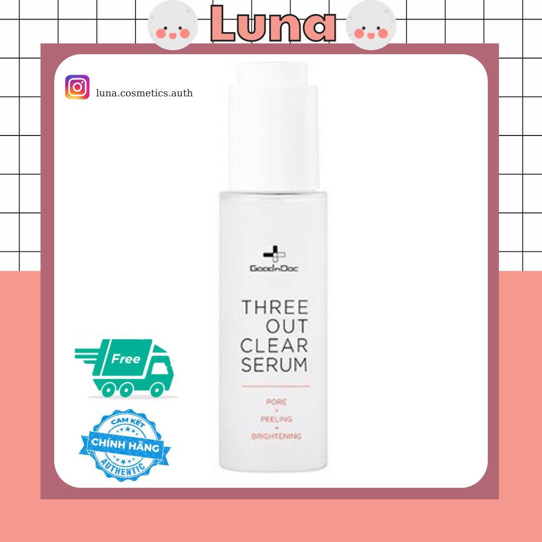 Serum dưỡng da goodndoc three out clear serum | tinh chất b5 niacimanide ha