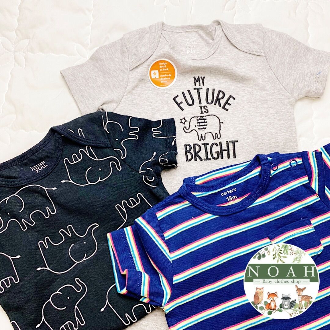 Bodysuit Bodychip tay ngắn cho bé trai Carter’s 12-18 tháng 10-11.5kg