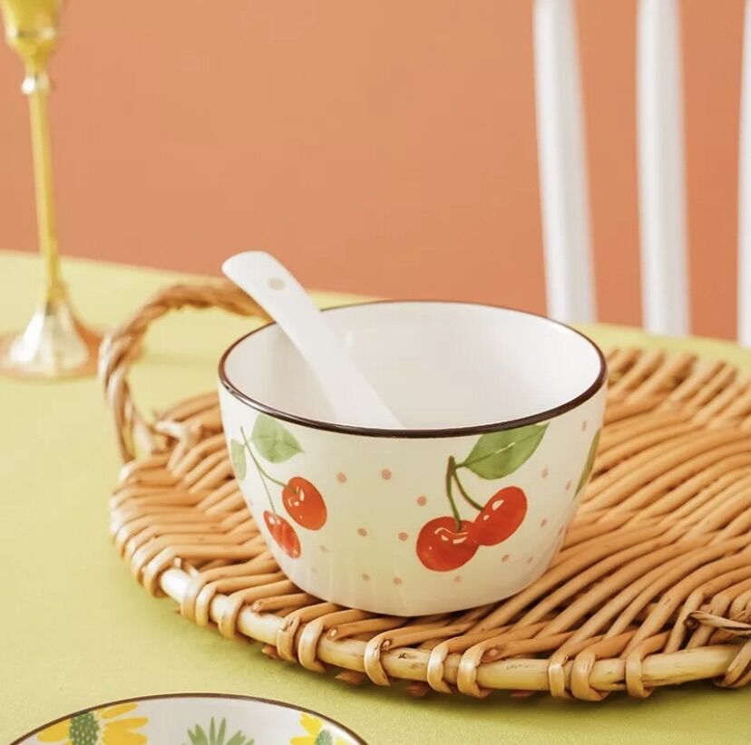 Set Bát sứ hoạ tiết dùng để ăn dặm, decor