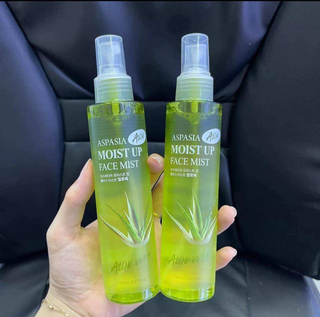 Xịt khoáng nha đam aspasia moist up face mist aloe