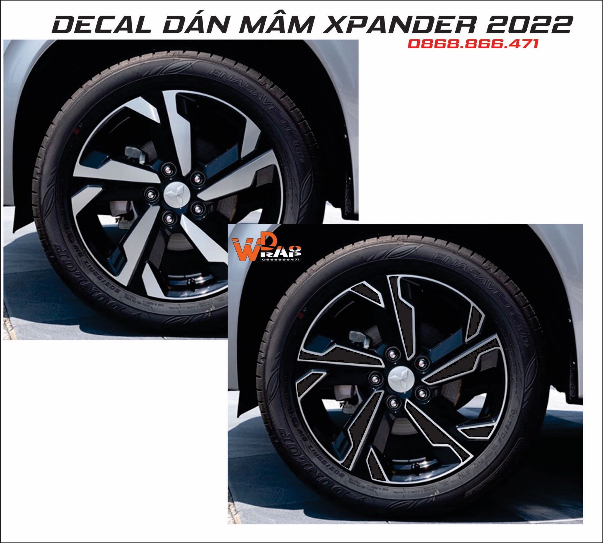 Decal dán mâm Xpander 2022