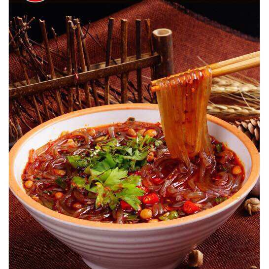 Miến chua cay Trùng Khánh, miến ly, mì ly