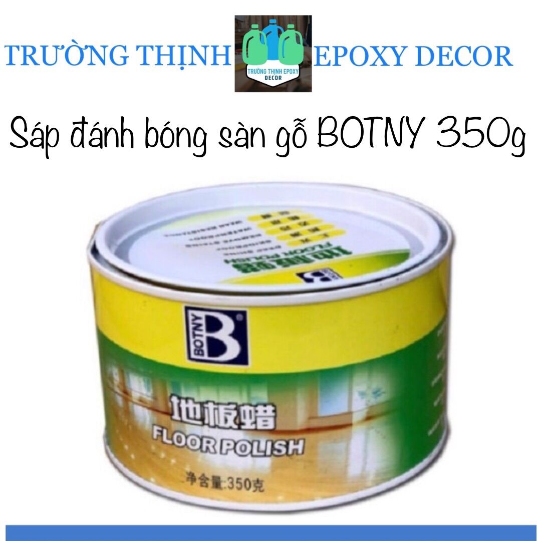 Sáp đánh bóng bảo dưỡng sàn đá gỗ botny floor polish hộp thiếc 250g chuyên dùng đánh bóng bảo dưỡng sàn đá, gỗ, epoxy - trường thịnh sài gòn