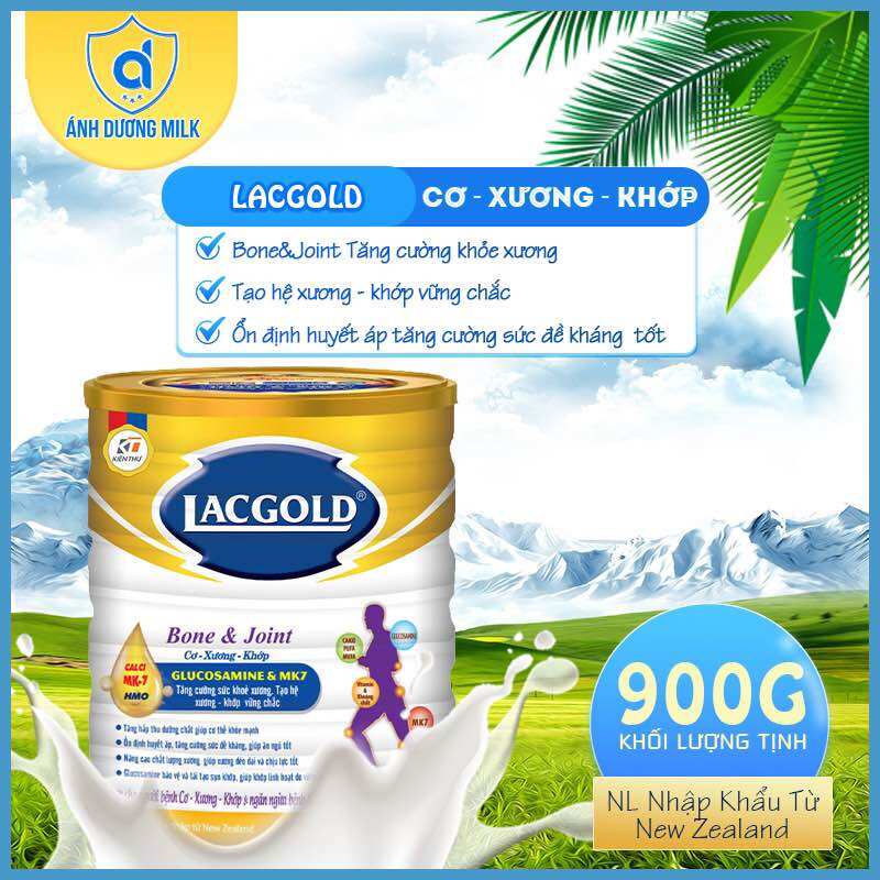 Sữa lacgold bone & joint cơ - xương - khớp - dành cho người bệnh cơ xương khớp và ngăn ngừa bệnh tiểu đường