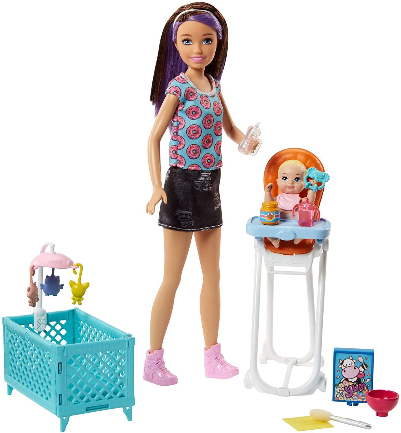 Bộ đồ chơi Barbie Chelsea chính hãng nhập Mỹ, barbie skipper