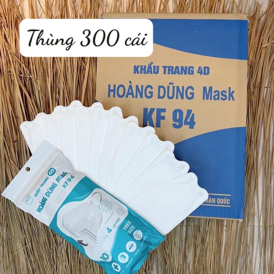 300 cái / thùng khẩu trang kf94 hoàng dũng 4 lớp kháng khuẩn