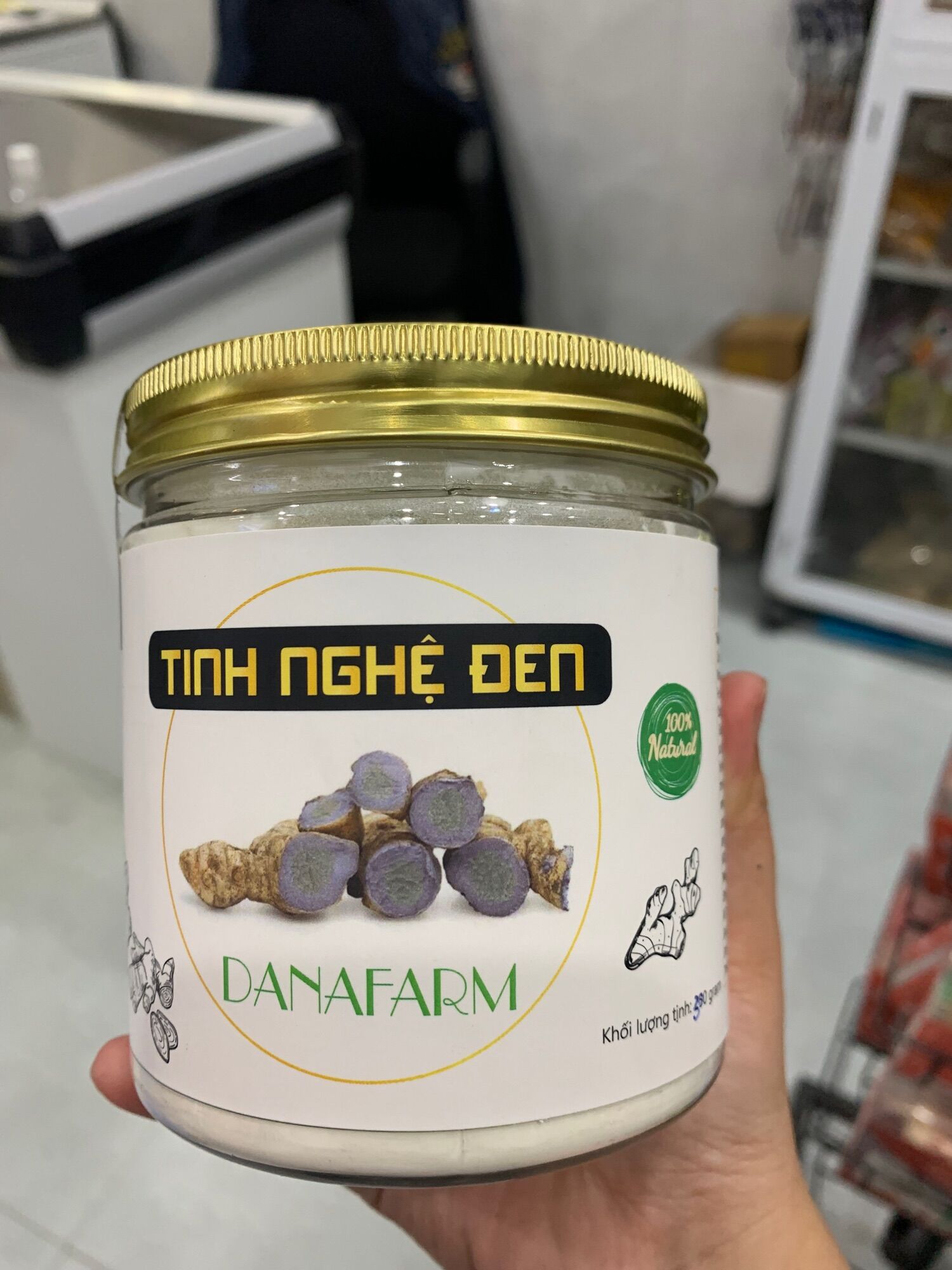 #DANAFARM Black Turmeric Starch - Tinh Bột Nghệ Đen 300g