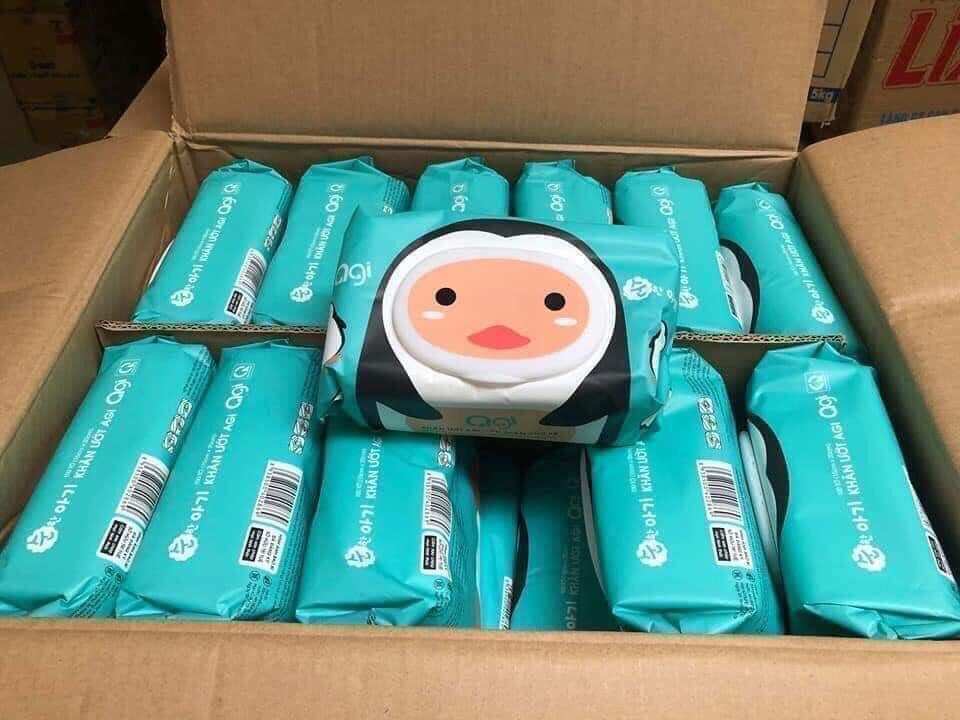 khăn ướt Agi không mùi 100 tờ cho bé